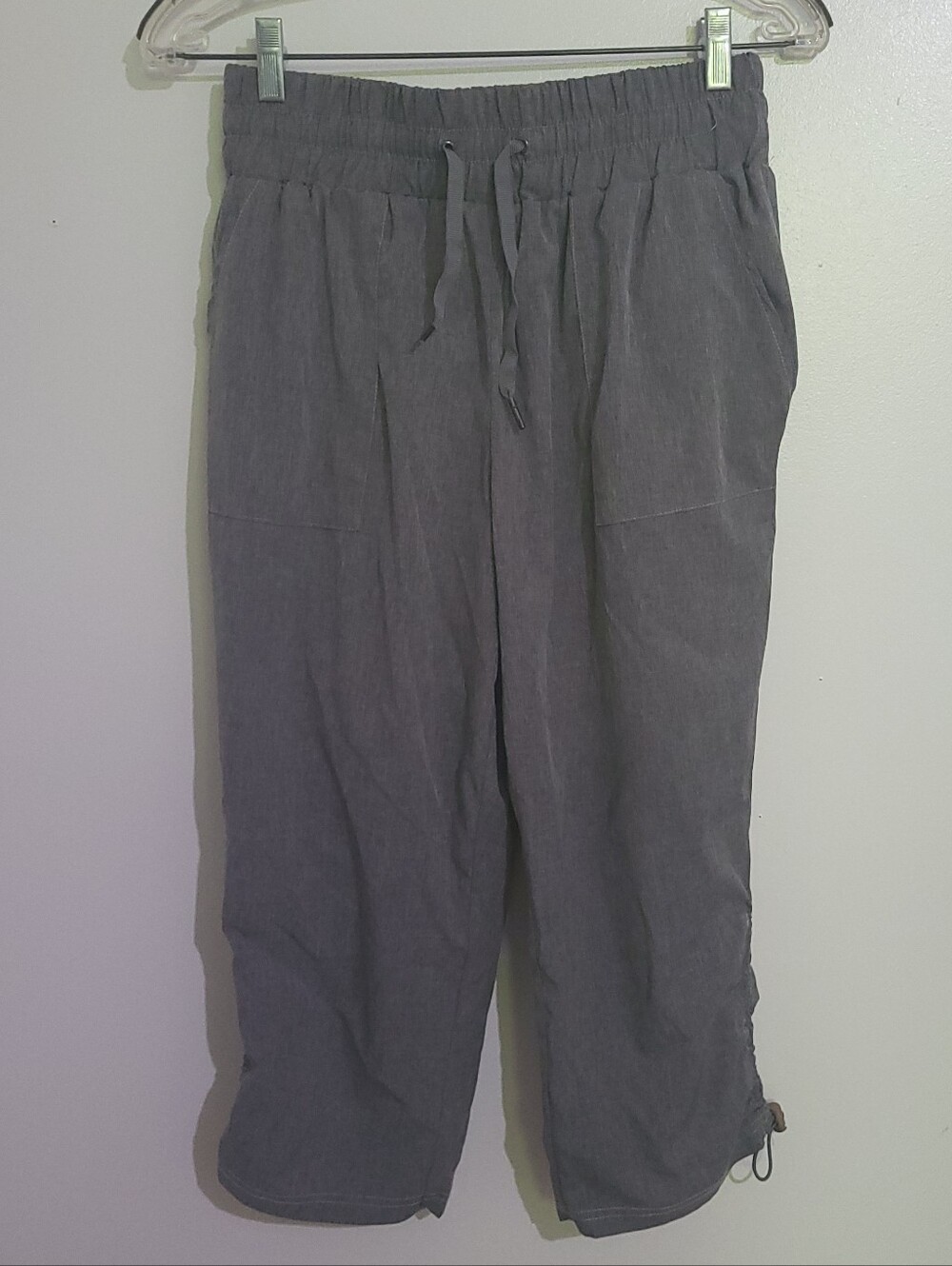 Grey Capri Lightweight Pants Warehouse One Size S
